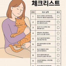 고양이 집사 의존도 체크리스트 14, 몇 개나 해당하나요?